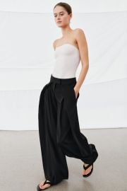 Zw Collection Pleated Wide Leg Pants at Zara